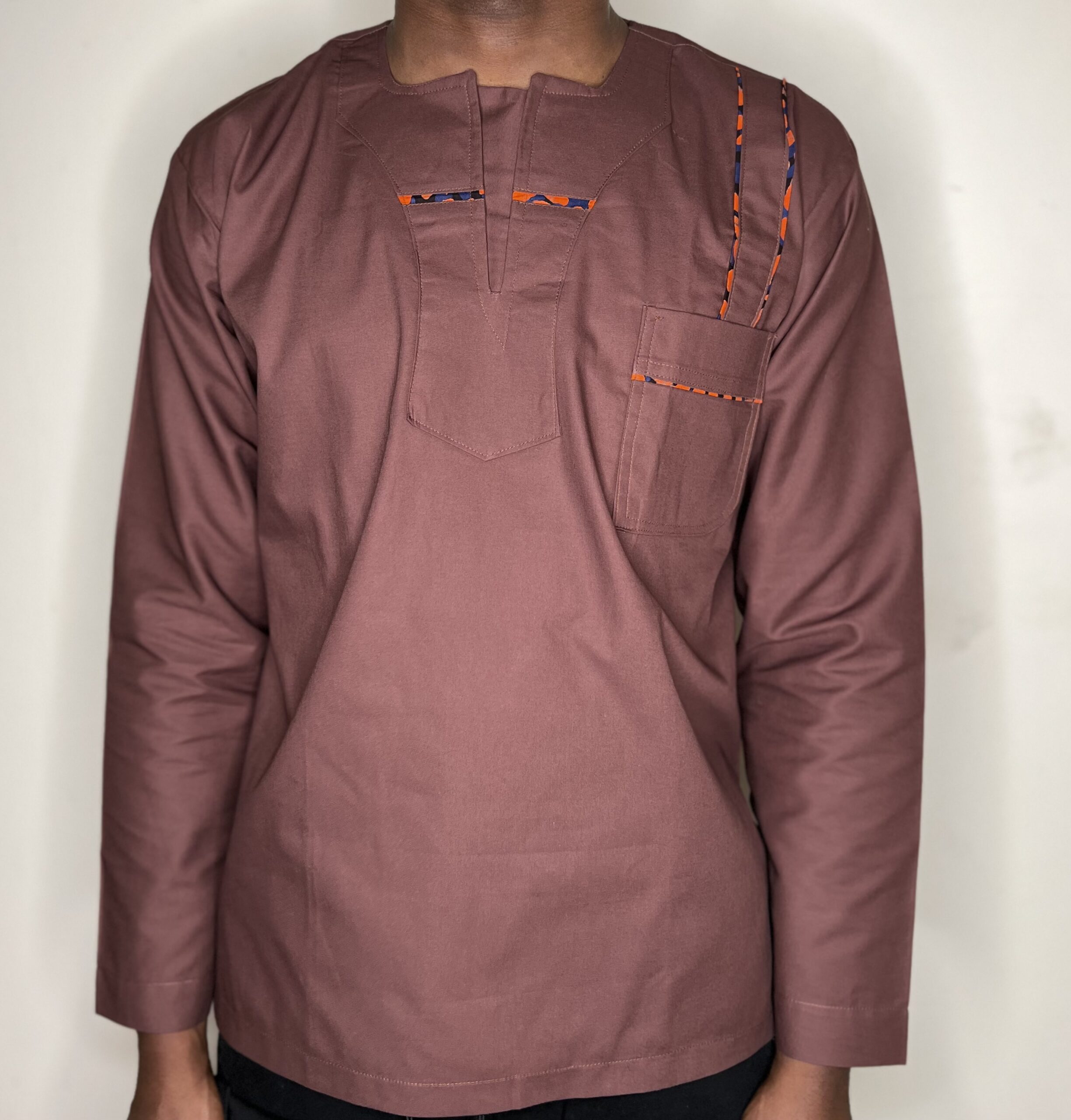 41EB775B-1C19-49AD-AB08-2926CC635512 Men’s Embroidered African Top - Image 1