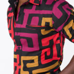Mazi Men's African Print Button-up Shirt