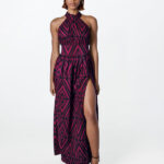 Womens African Print Maxi Dress