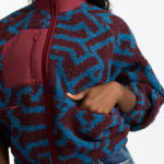 Sisi Women's African Print Teddy Fleece Jacket
